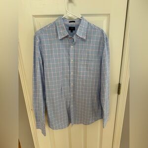 J. Crew Blue and Red Plaid Button Down Shirt